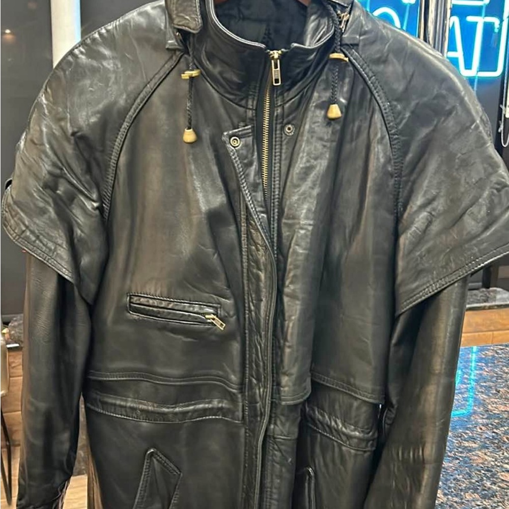Men's Black Leather Jacket